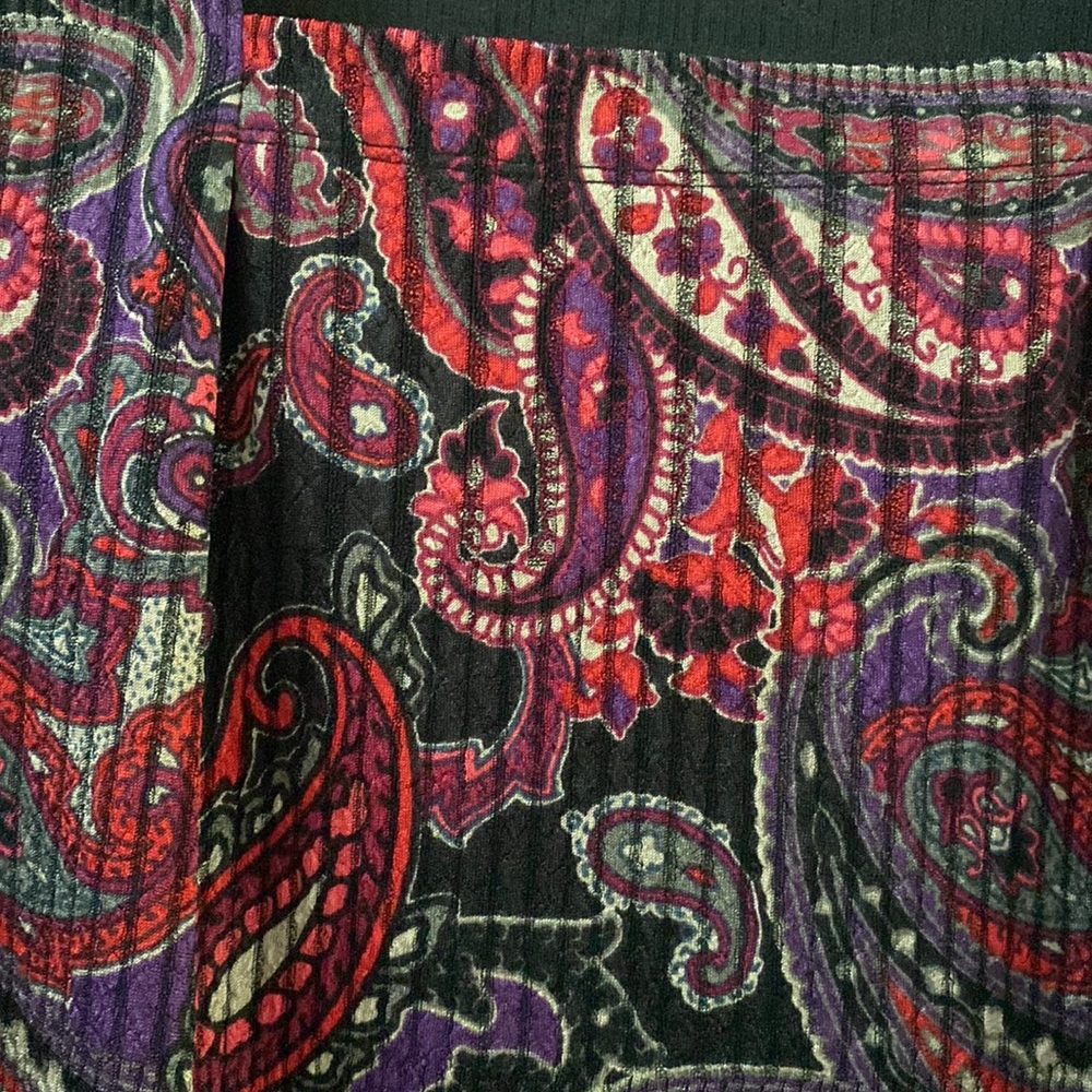 Kasper Women's Paisley Blouse - Red and Purple - Picture 5 of 7